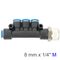 AIRCRAFT Pu Hose Fitting Manifold 4 X 8mm Port X 1/4'm